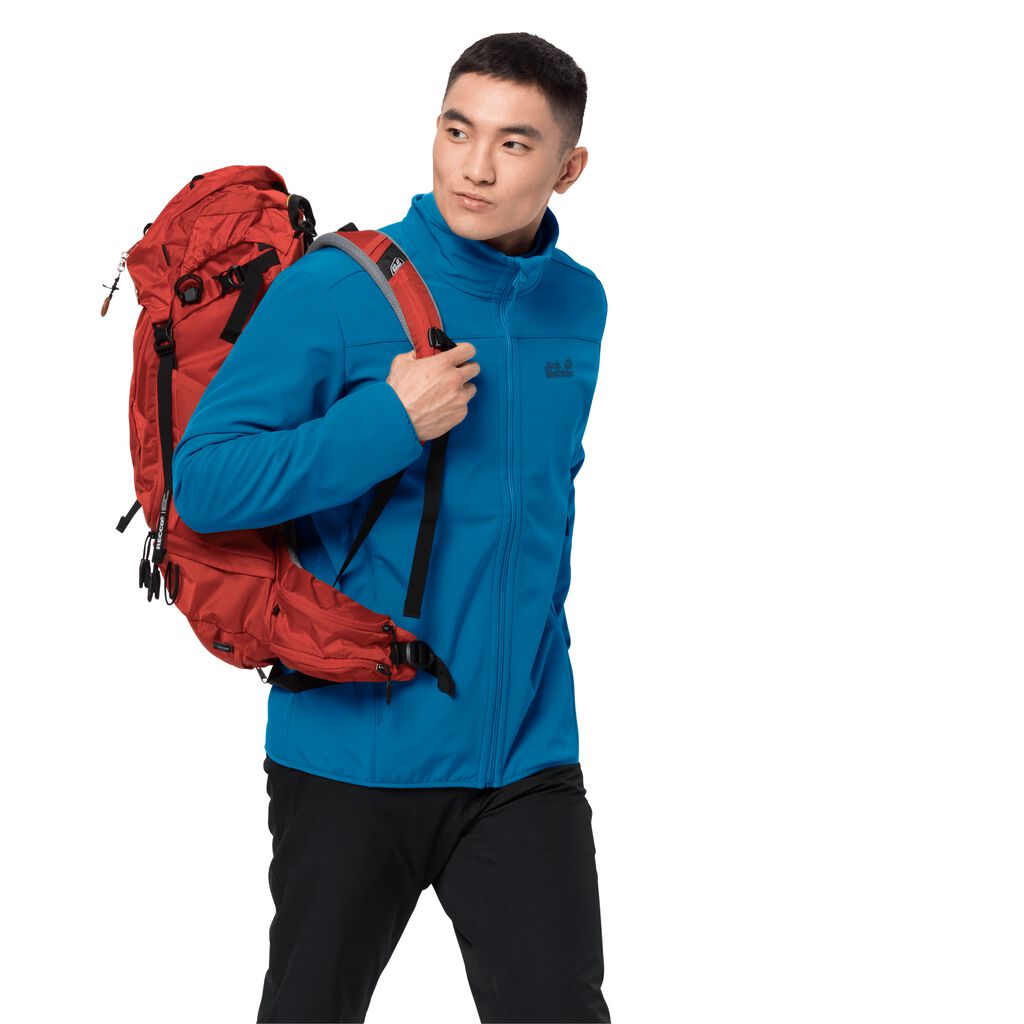 Jack Wolfskin NORTHERN POINT softshell μπουφαν ανδρικα μπλε | GR0912531